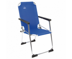 Camp Gear Chaise de camping pliable pour enfants Bleu Aluminium