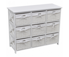 vidaXL Chiffonnier blanc Akron