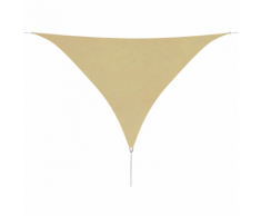 vidaXL Parasol en tissu Oxford triangulaire 5x5x5 m Beige