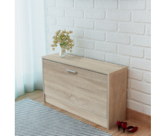 vidaXL Banc à chaussures 80 x 24 45 cm Chêne