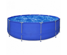 vidaXL Piscine ronde avec cadre en acier 457 x 122 cm