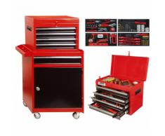 Brüder Mannesmann Armoire à outils roulante 138 pièces