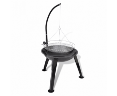 vidaXL Barbecue suspendu à cuisson rond