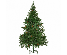 vidaXL Sapin de Noël 180 cm avec pommes pins