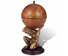 vidaXL Bar globe terrestre / armoire à vin Atlas 42 x 85 cm