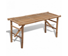 vidaXL Banc pliable en bambou