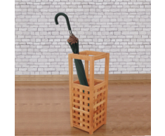 vidaXL Porte-parapluie 18 x 50 cm Bois de noyer massif