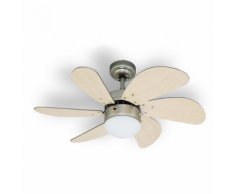 Bestron Ventilateur de plafond 76 cm/30" 60 W DC30T érable/blanc