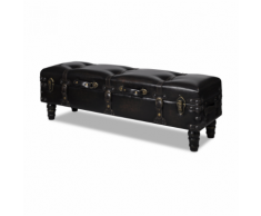 vidaXL Long banc banquette coffre de rangement stockage