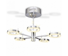 vidaXL Lustre à 5 ampoules sphériques LED