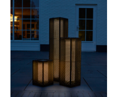 Luxform Lampe de sol à LED solaire "Martinique" Noir 25 cm