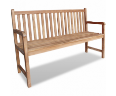 vidaXL Banc de jardin Teck 150 x 52 92,5 cm