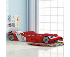 vidaXL Lit voiture pour enfants 90 x 200 cm Rouge