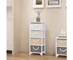 vidaXL Armoire de rangement 4 tiroirs Bois