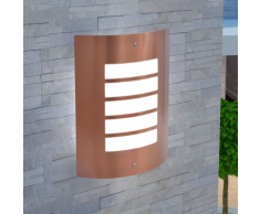 vidaXL Applique murale extérieure Acier inoxydable Cuivre