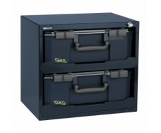 Raaco Caisson de rangement 136396 avec 2 mallettes CarryLite 150