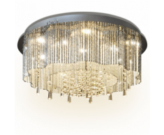 vidaXL Lustre Plafonnier LED en cristal Diamètre de 55 cm