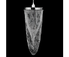vidaXL Lustre suspendu en cristal 22 x 58 cm