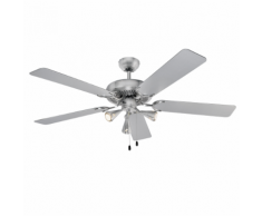 AEG Ventilateur de plafond avec lumière D-VL 5667 132 cm 210 W Argenté