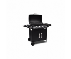 vidaXL Barbecue professionnel à gaz 4 br?leurs +1 plaque de cuisson