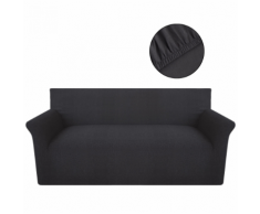 vidaXL housse de canapé en coton jersey extensible anthracite