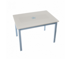 Atmosophera Atmosphera for Kids-Table bleu pour enfant en bois