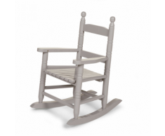 CHILDWOOD Chaise à bascule pour enfants Gris RCKSG2