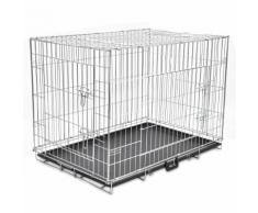 vidaXL Cage en métal pliable pour chien XL