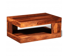 vidaXL Table basse en bois solide de sheesham