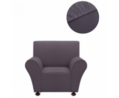 vidaXL housse de canapé en polyester jersey extensible anthracite