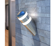 vidaXL Applique murale LED en acier inoxydable ampoule incluse IP44
