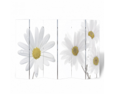vidaXL Paravent 240 x 180 fleurs
