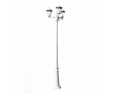 vidaXL Lampadaire extérieur triple blanc