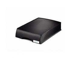 Corbeille à courrier Leitz avec tiroir noir 35,7 x 7 x 25,5 cm
