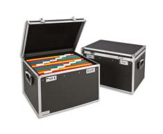 Malle de classement verrouillable Vaultz pour classeurs ou dossiers suspendus - coloris noir