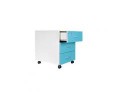Caisson mobile blanc Cubo - 3 tiroirs atoll