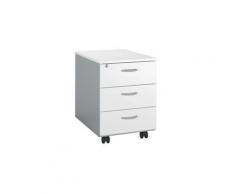 Caisson mobile Practica 3 tiroirs blanc