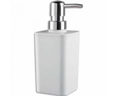 Distributeur de savon à poser Choupa blanc en polypropylène - Dimensions : L7 x H17 x P7 cm
