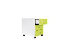 Caisson mobile blanc en bois - 3 tiroirs kiwi