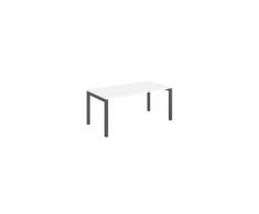 Bureau droit Team line blanc 160 cm piétement anthracite