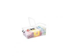 Boîte de rangement en plastique Strata - 50 litres - Lot de 5