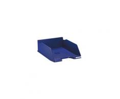 Corbeille à courrier maxi format Exacompta couleur bleue - Lot de 4