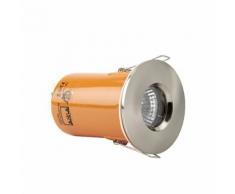 Daxlite Spot Encastré GU10 Cadre Argent Satiné Éclairage Salle de Bain