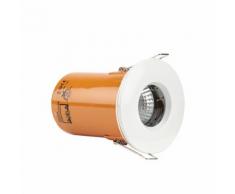 Daxlite Spot Encastré GU10 240V Cadre Blanc Éclairage de Salle de Bain