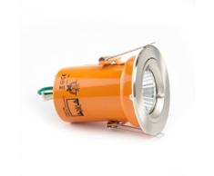 Daxlite Spot Encastré Économe GU10 240V Cadre Argent Satiné Twistlock