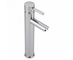 Grand Mitigeur Lavabo Vasque Laiton Massif Chromé Ergonomique Moderne
