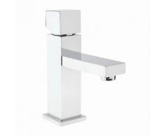 Mitigeur Lavabo Kubix avec Bonde Design Moderne Laiton Massif Chromé