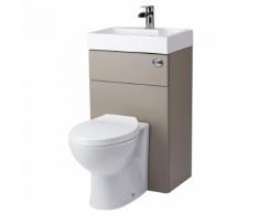WC Avec Lave Main Intégré Gain Place Céramique Blanche Meuble Lavabo