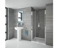 Porte de Douche Pivotante 100/195cm Portland Verre Sécurité Moderne