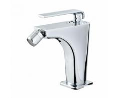 Robinet Mitigeur Bidet Laiton Massif Chromé Design Contemporain Bonde
